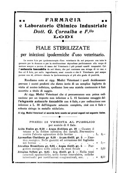 La clinica veterinaria rivista di medicina e chirurgia pratica degli animali domestici