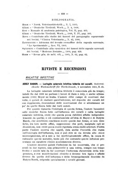 La clinica veterinaria rivista di medicina e chirurgia pratica degli animali domestici