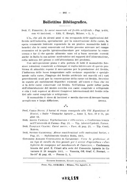 La clinica veterinaria rivista di medicina e chirurgia pratica degli animali domestici