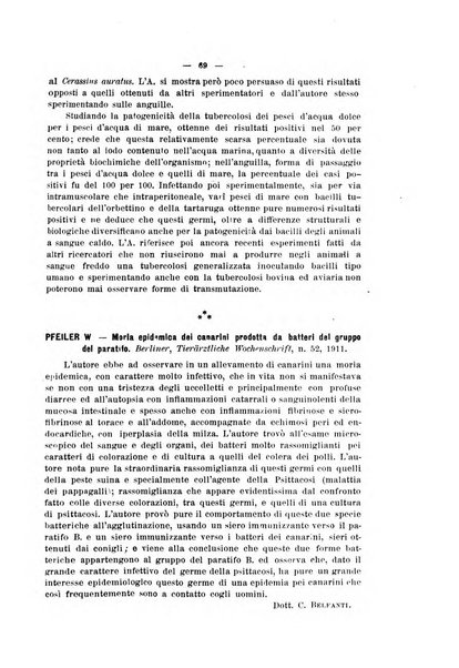 La clinica veterinaria rivista di medicina e chirurgia pratica degli animali domestici