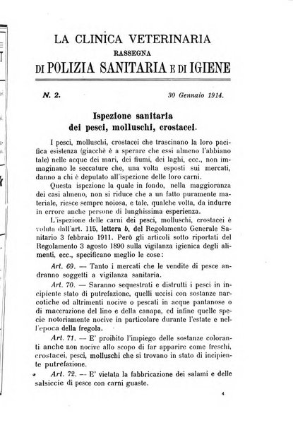 La clinica veterinaria rivista di medicina e chirurgia pratica degli animali domestici