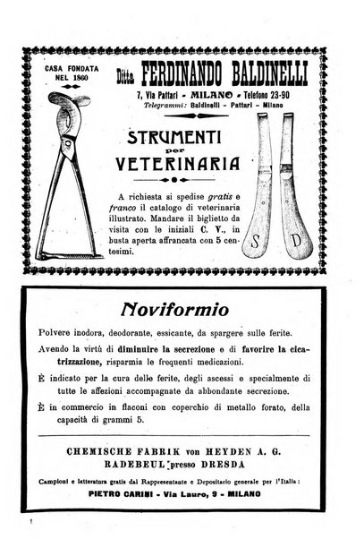 La clinica veterinaria rivista di medicina e chirurgia pratica degli animali domestici