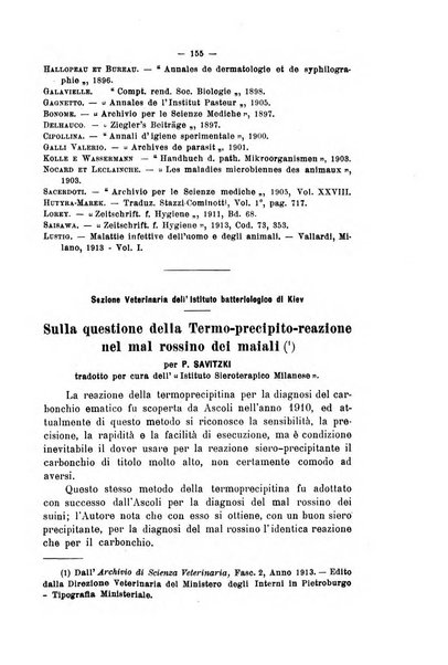 La clinica veterinaria rivista di medicina e chirurgia pratica degli animali domestici