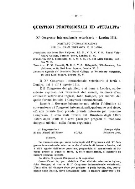 La clinica veterinaria rivista di medicina e chirurgia pratica degli animali domestici