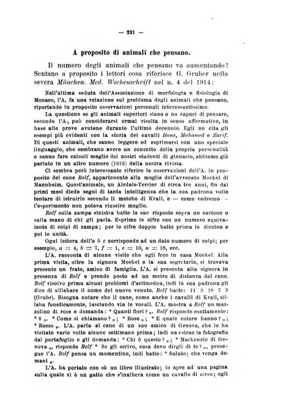 La clinica veterinaria rivista di medicina e chirurgia pratica degli animali domestici