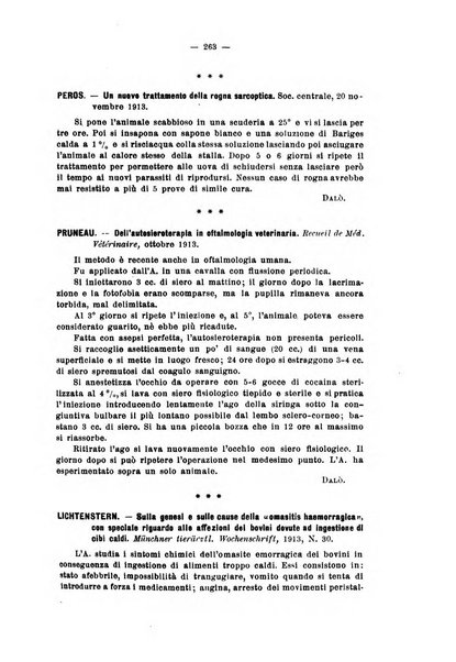 La clinica veterinaria rivista di medicina e chirurgia pratica degli animali domestici