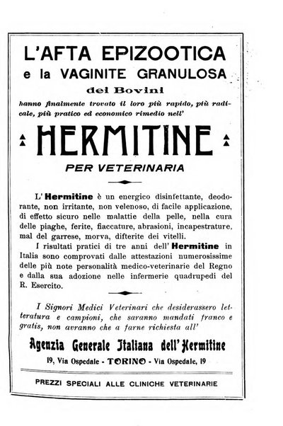 La clinica veterinaria rivista di medicina e chirurgia pratica degli animali domestici