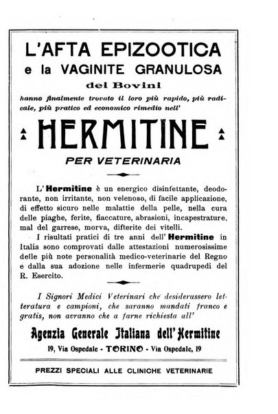 La clinica veterinaria rivista di medicina e chirurgia pratica degli animali domestici