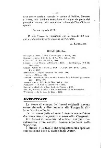 La clinica veterinaria rivista di medicina e chirurgia pratica degli animali domestici