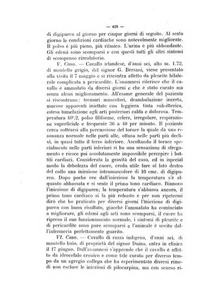 La clinica veterinaria rivista di medicina e chirurgia pratica degli animali domestici