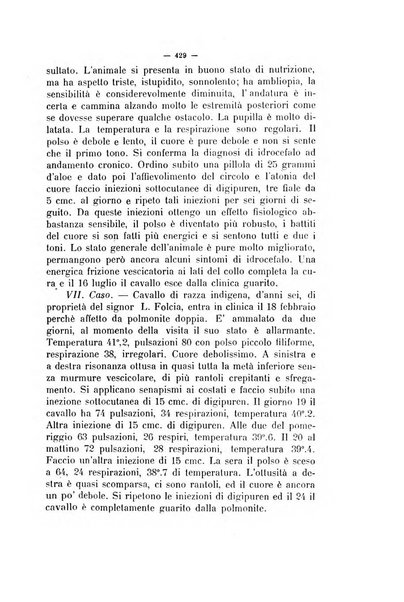 La clinica veterinaria rivista di medicina e chirurgia pratica degli animali domestici