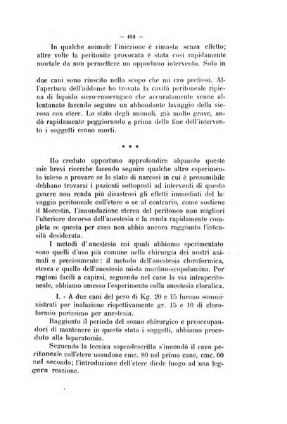 La clinica veterinaria rivista di medicina e chirurgia pratica degli animali domestici