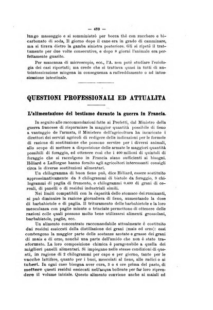 La clinica veterinaria rivista di medicina e chirurgia pratica degli animali domestici