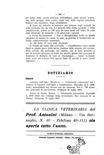 La clinica veterinaria rivista di medicina e chirurgia pratica degli animali domestici