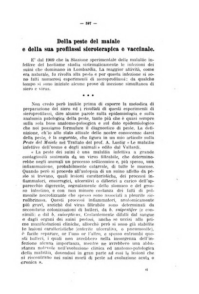 La clinica veterinaria rivista di medicina e chirurgia pratica degli animali domestici