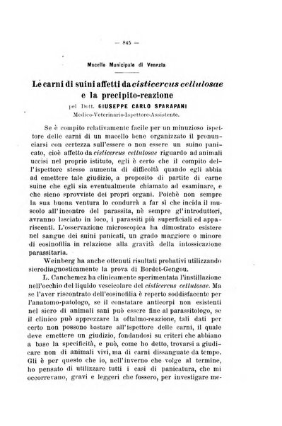 La clinica veterinaria rivista di medicina e chirurgia pratica degli animali domestici