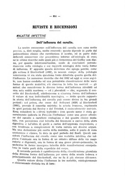 La clinica veterinaria rivista di medicina e chirurgia pratica degli animali domestici