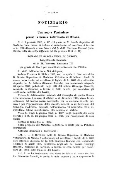 La clinica veterinaria rivista di medicina e chirurgia pratica degli animali domestici