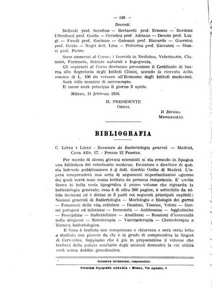 La clinica veterinaria rivista di medicina e chirurgia pratica degli animali domestici