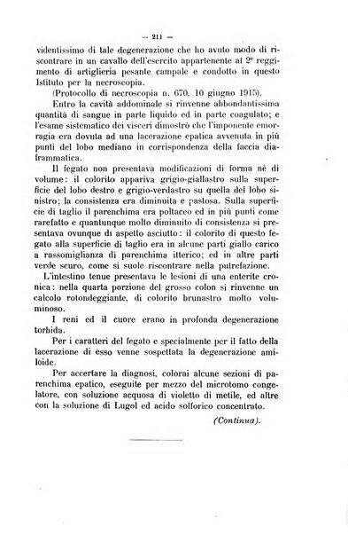 La clinica veterinaria rivista di medicina e chirurgia pratica degli animali domestici