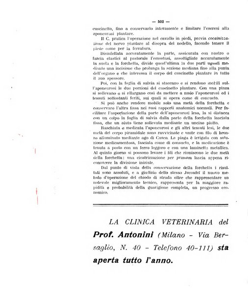 La clinica veterinaria rivista di medicina e chirurgia pratica degli animali domestici