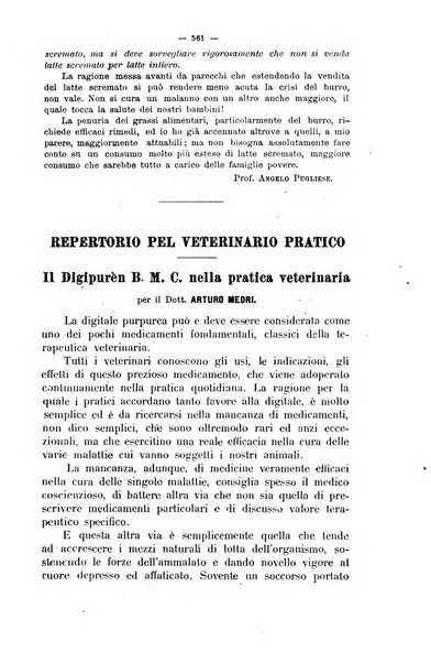 La clinica veterinaria rivista di medicina e chirurgia pratica degli animali domestici