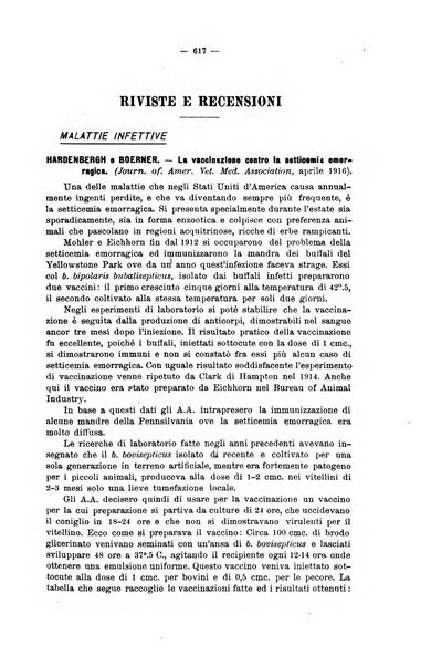 La clinica veterinaria rivista di medicina e chirurgia pratica degli animali domestici