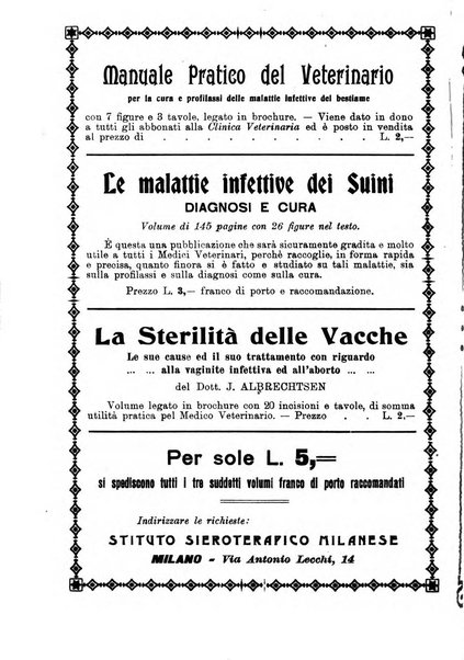 La clinica veterinaria rivista di medicina e chirurgia pratica degli animali domestici