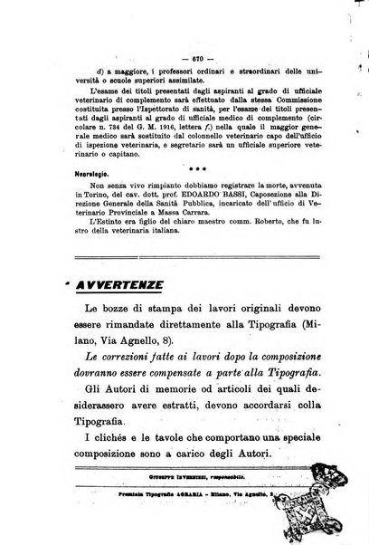 La clinica veterinaria rivista di medicina e chirurgia pratica degli animali domestici