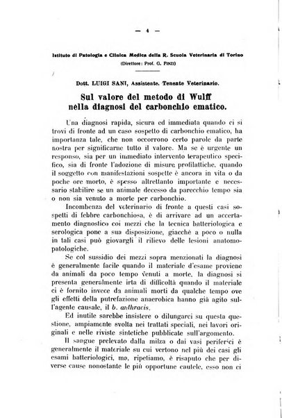 La clinica veterinaria rivista di medicina e chirurgia pratica degli animali domestici