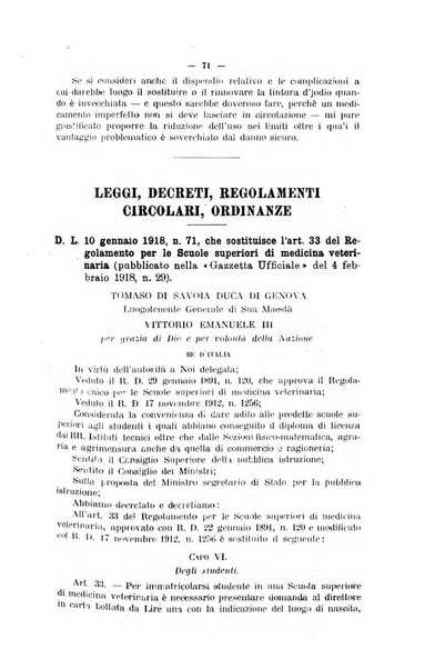 La clinica veterinaria rivista di medicina e chirurgia pratica degli animali domestici