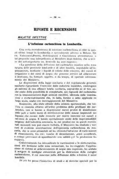 La clinica veterinaria rivista di medicina e chirurgia pratica degli animali domestici