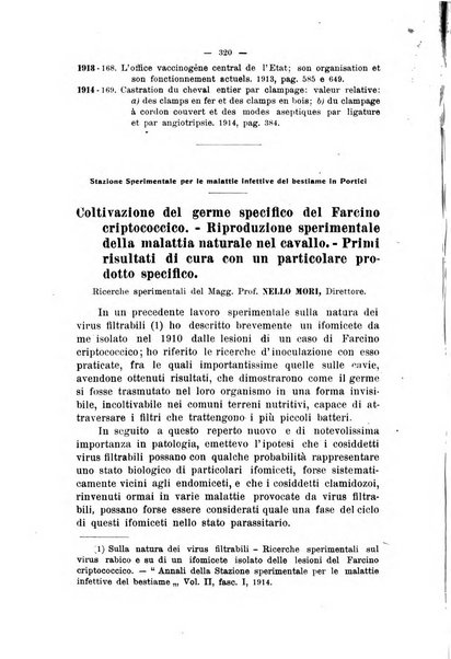 La clinica veterinaria rivista di medicina e chirurgia pratica degli animali domestici