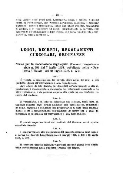 La clinica veterinaria rivista di medicina e chirurgia pratica degli animali domestici