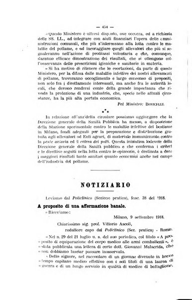 La clinica veterinaria rivista di medicina e chirurgia pratica degli animali domestici