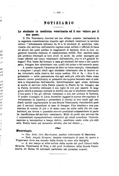 La clinica veterinaria rivista di medicina e chirurgia pratica degli animali domestici