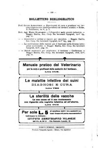 La clinica veterinaria rivista di medicina e chirurgia pratica degli animali domestici