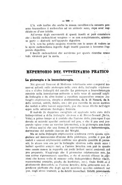 La clinica veterinaria rivista di medicina e chirurgia pratica degli animali domestici