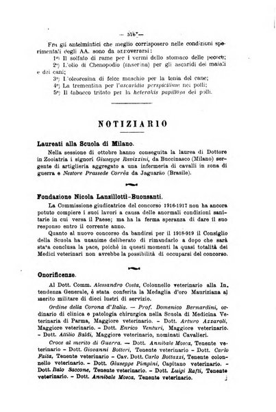 La clinica veterinaria rivista di medicina e chirurgia pratica degli animali domestici