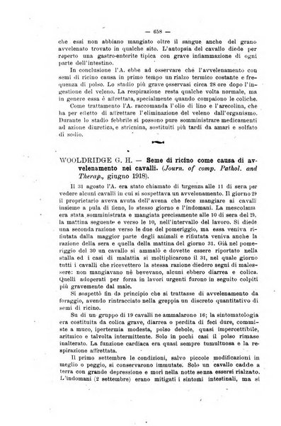 La clinica veterinaria rivista di medicina e chirurgia pratica degli animali domestici