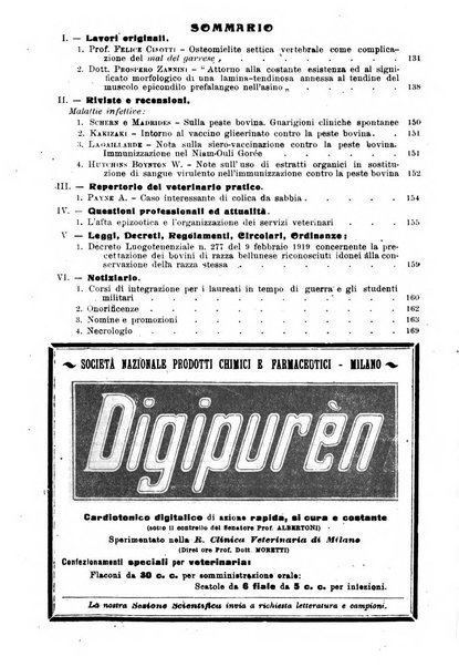 La clinica veterinaria rivista di medicina e chirurgia pratica degli animali domestici