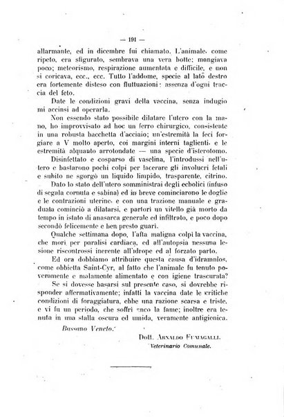 La clinica veterinaria rivista di medicina e chirurgia pratica degli animali domestici