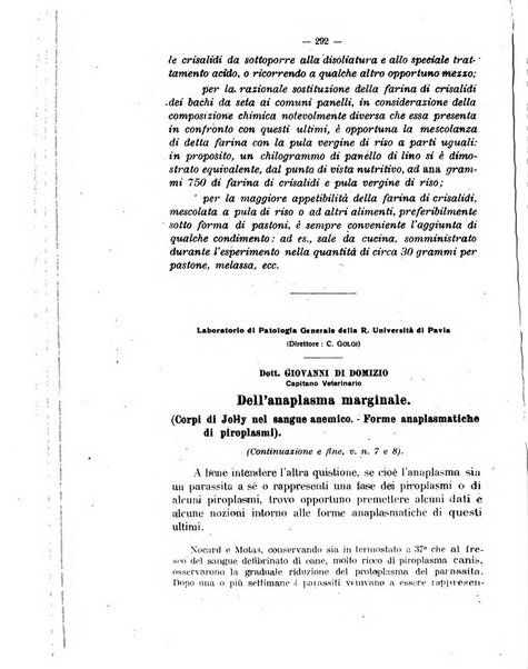 La clinica veterinaria rivista di medicina e chirurgia pratica degli animali domestici