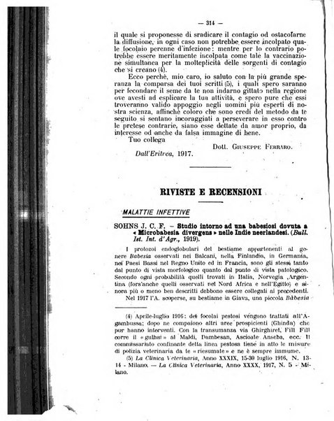 La clinica veterinaria rivista di medicina e chirurgia pratica degli animali domestici