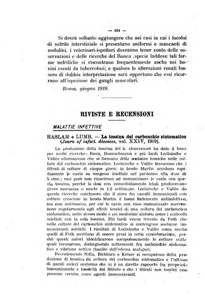 La clinica veterinaria rivista di medicina e chirurgia pratica degli animali domestici