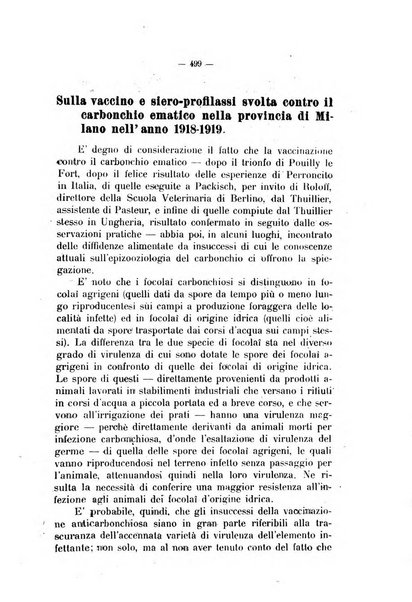 La clinica veterinaria rivista di medicina e chirurgia pratica degli animali domestici