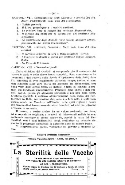 La clinica veterinaria rivista di medicina e chirurgia pratica degli animali domestici