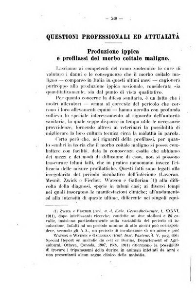 La clinica veterinaria rivista di medicina e chirurgia pratica degli animali domestici