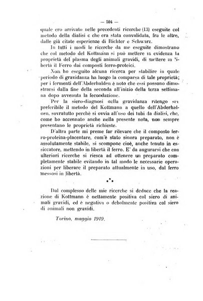 La clinica veterinaria rivista di medicina e chirurgia pratica degli animali domestici