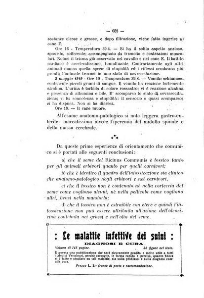 La clinica veterinaria rivista di medicina e chirurgia pratica degli animali domestici